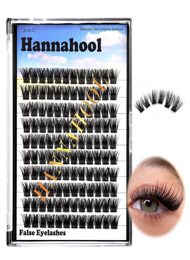Hannahool Large Tray,10-20mm to Choose DIY Eye Lashes Extensions 120 Cluster Wide Stem Eyelashes Soft and Lightweight Individual False Eyelashes Dramatic Look (18mm) - Image 1